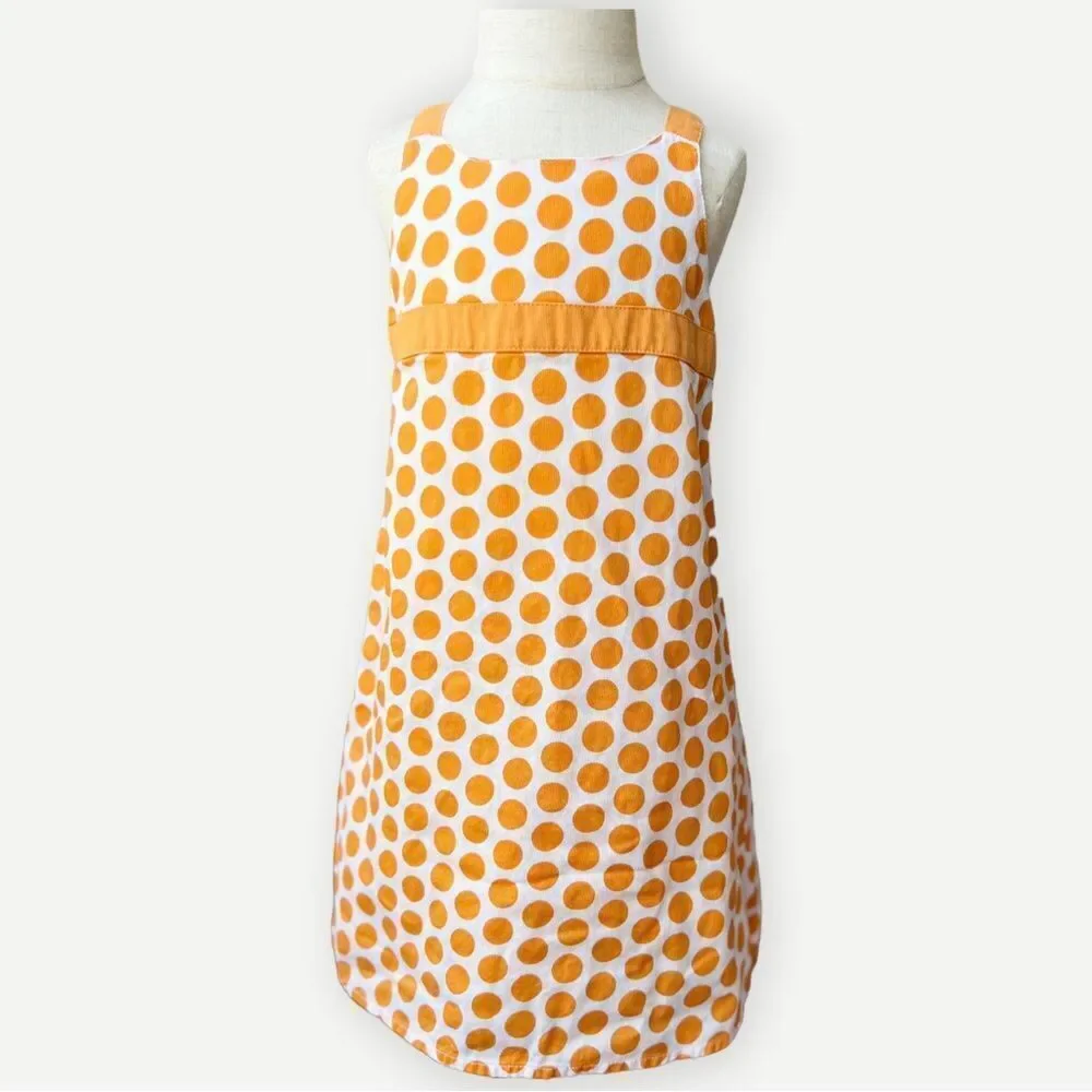 Gymboree Girls Toddler Kids Sleeveless Polka Dot Lined Cotton Sun Dress. 5. 5T.